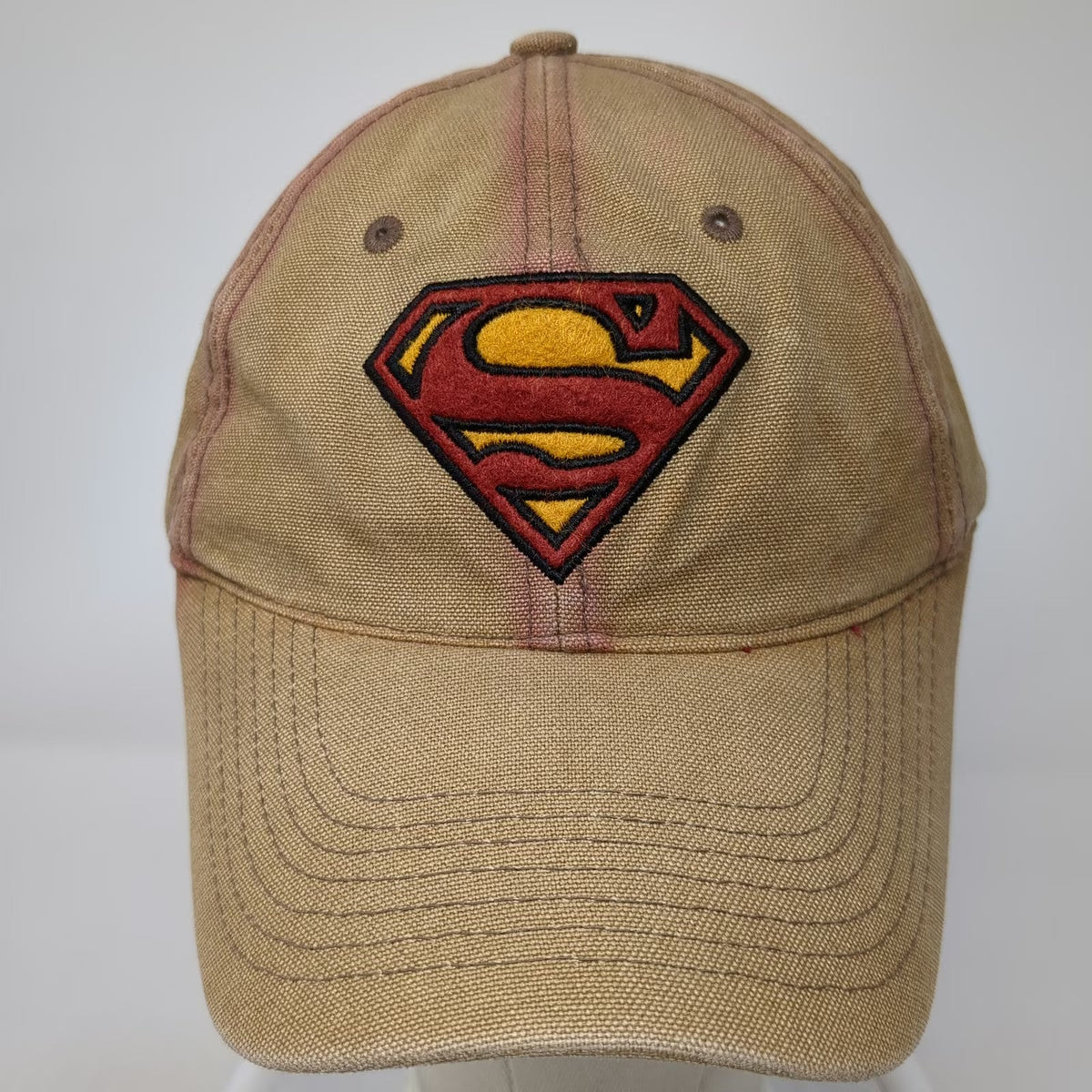 Anima Superman Baseball Cap Brown One Size Strapback DC Comics Embroidered Hat