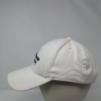 Kilauea Hawaii Strapback Hat White One Size Embroidered Hawaiian Headwear
