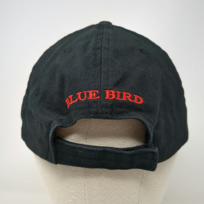 Bryson Sales Blue Bird Bus Logo Baseball Cap Black Red One Size Strapback Hat