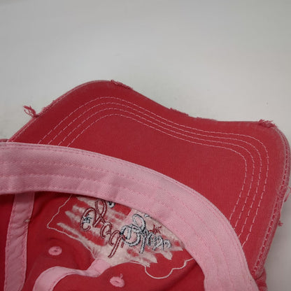 KBETHOS Baseball Cap Pink One Size God Bless America USA Cotton Frayed Edge Hat