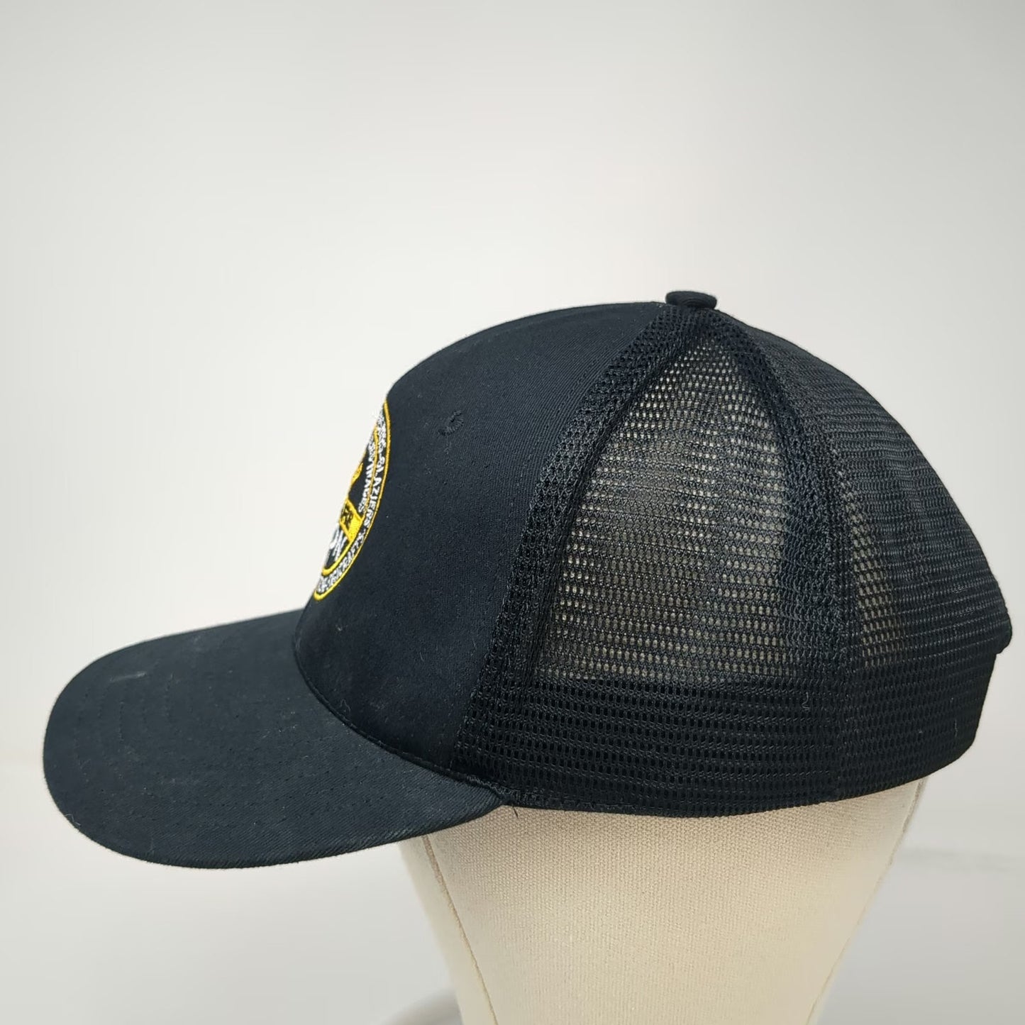 Unionwear Black Trucker Hat One Size IUPAT DC 21 Painters Union Mesh Snapback