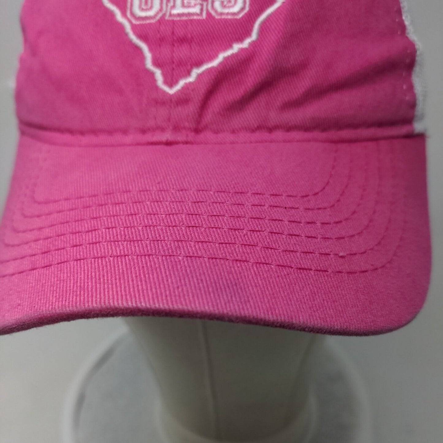 OES Women's Strapback Hat Pink OS Adjustable Ladies Fit Mesh Back Outdoor Cap