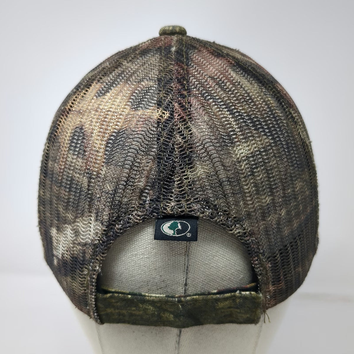 Outdoor Cap Baseball Green Red One Size Camo Cementtech Logo Mesh Strapback Hat