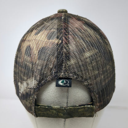 Outdoor Cap Baseball Green Red One Size Camo Cementtech Logo Mesh Strapback Hat