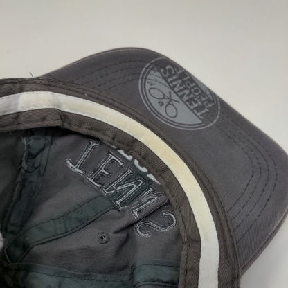 Tennis People Slideback Hat Gray OSFA Adjustable Embroidered We People
