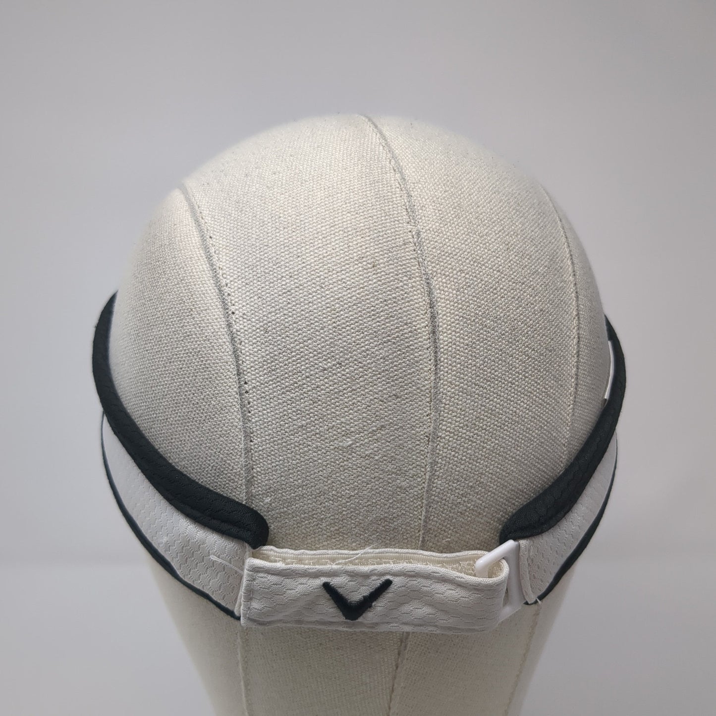 Callaway Sun Visor Cap White One Size Adjustable Lightweight Embroidered
