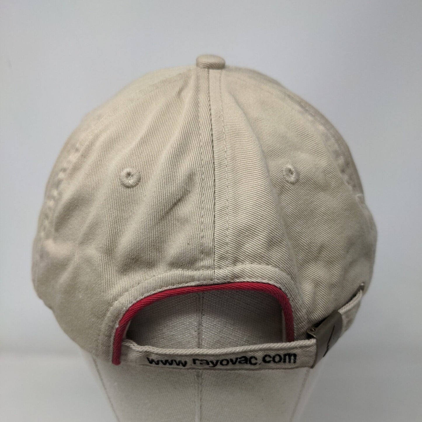 Rayovac Slideback Hat Tan One Size Adjustable Embroidered Vented Holes 6 Panel