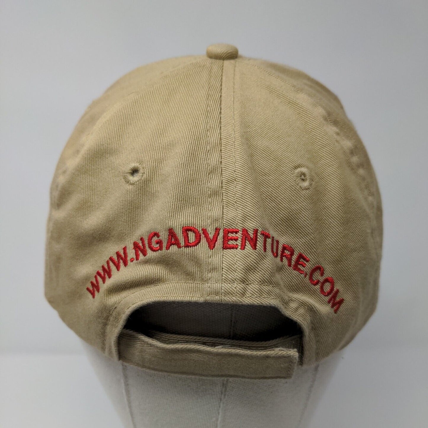 National Geographic Adventure Strapback Hat Tan OSFA Adjustable Embroidered