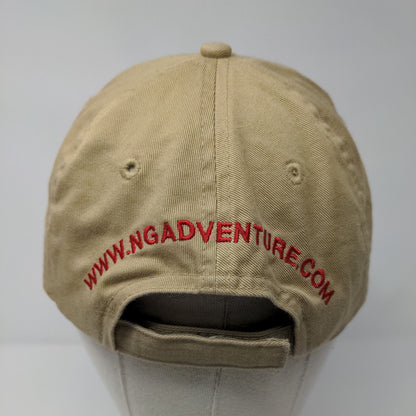 National Geographic Adventure Strapback Hat Tan OSFA Adjustable Embroidered