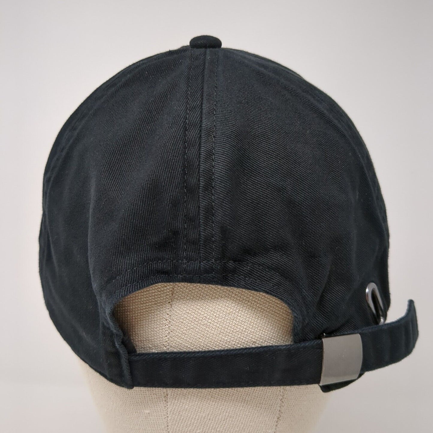 Unbranded Slideback Hat Black One Size Solid Adjustable Outdoor Blank