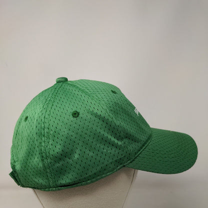 JSG Services LLC Strapback Hat Green One Size Embroidered 6 Panel Outdoor Cap