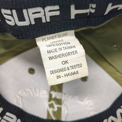 Planet Surf Baseball Cap Green One Size North Shore Hawaii Cotton Stretch Hat