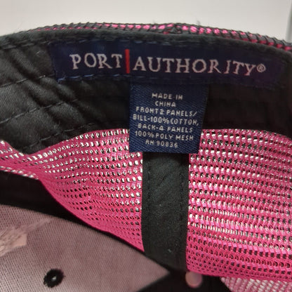 Port Authority Snapback Mesh Back Trucker Hat Multi One Size Embroidered