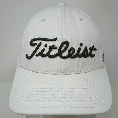 Titleist Baseball Cap White One Size Pro V1 FJ Performance Slideback Golf Hat