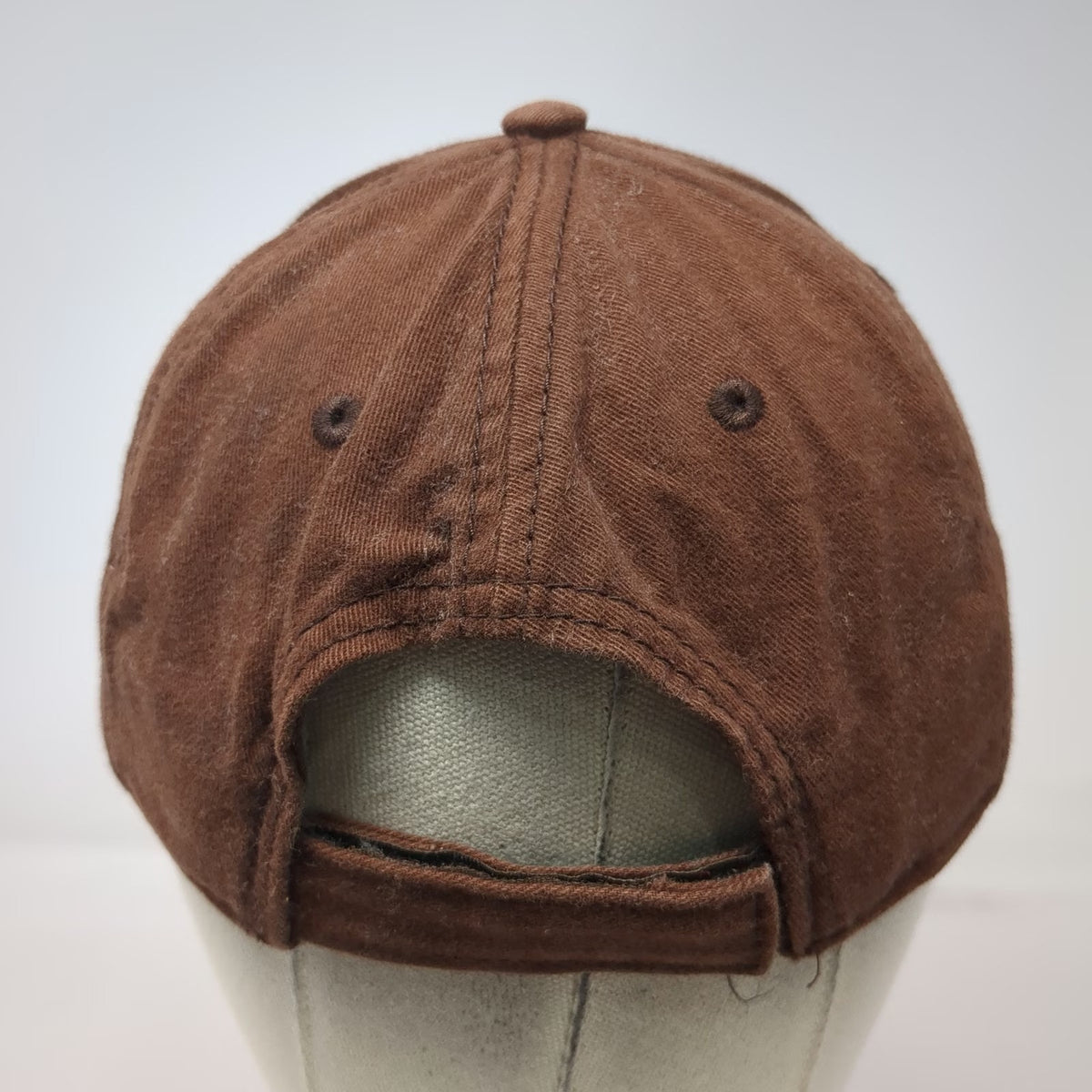 RC2 Case Logo Brown Baseball Cap One Size Strapback Hat Cotton Embroidered