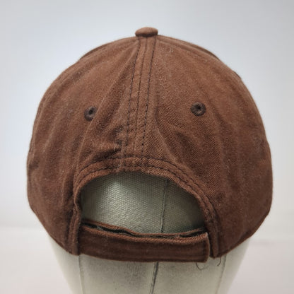 RC2 Case Logo Brown Baseball Cap One Size Strapback Hat Cotton Embroidered