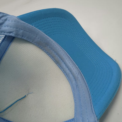 The Finnish Long Drink Trucker Hat Blue One Size Snapback Mesh Back Rope Brim