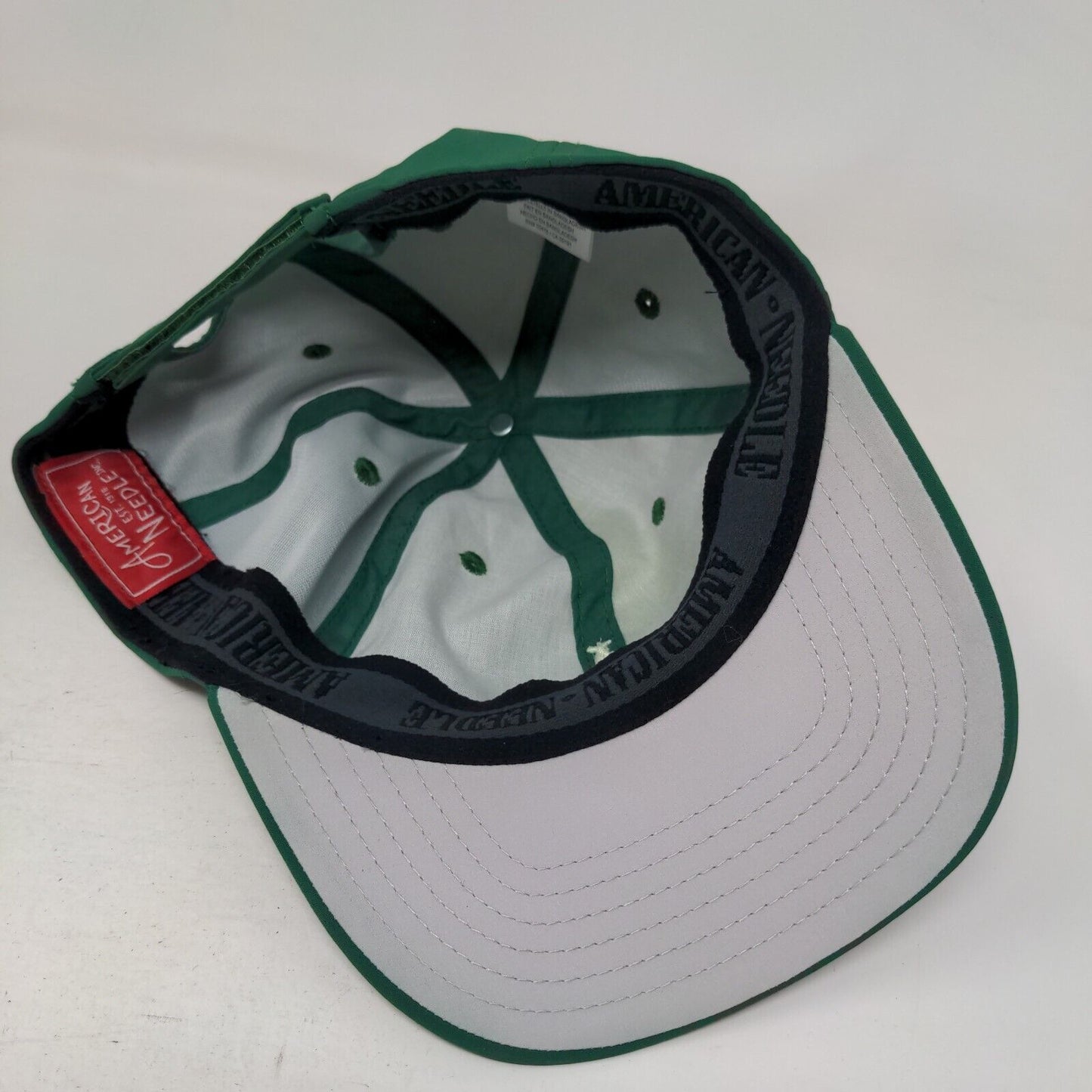 American Needle Strapback Hat Green Embroidered A Logo Adjustable