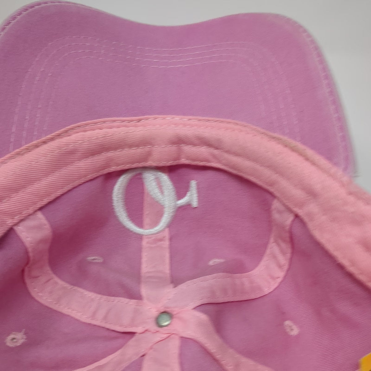 Lucky 7 USA Baseball Cap Pink One Size Embroidered Ocean City Strapback Hat