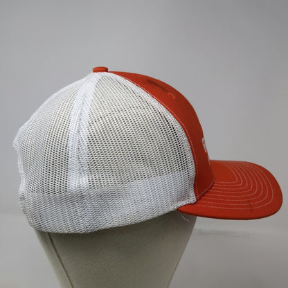 Richardson Trucker Hat Orange White One Size Goodwood Barbecue Company Mesh