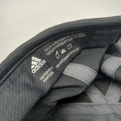 Adidas Baseball Cap Gray One Size Strapback Aeroready Performance Running Hat