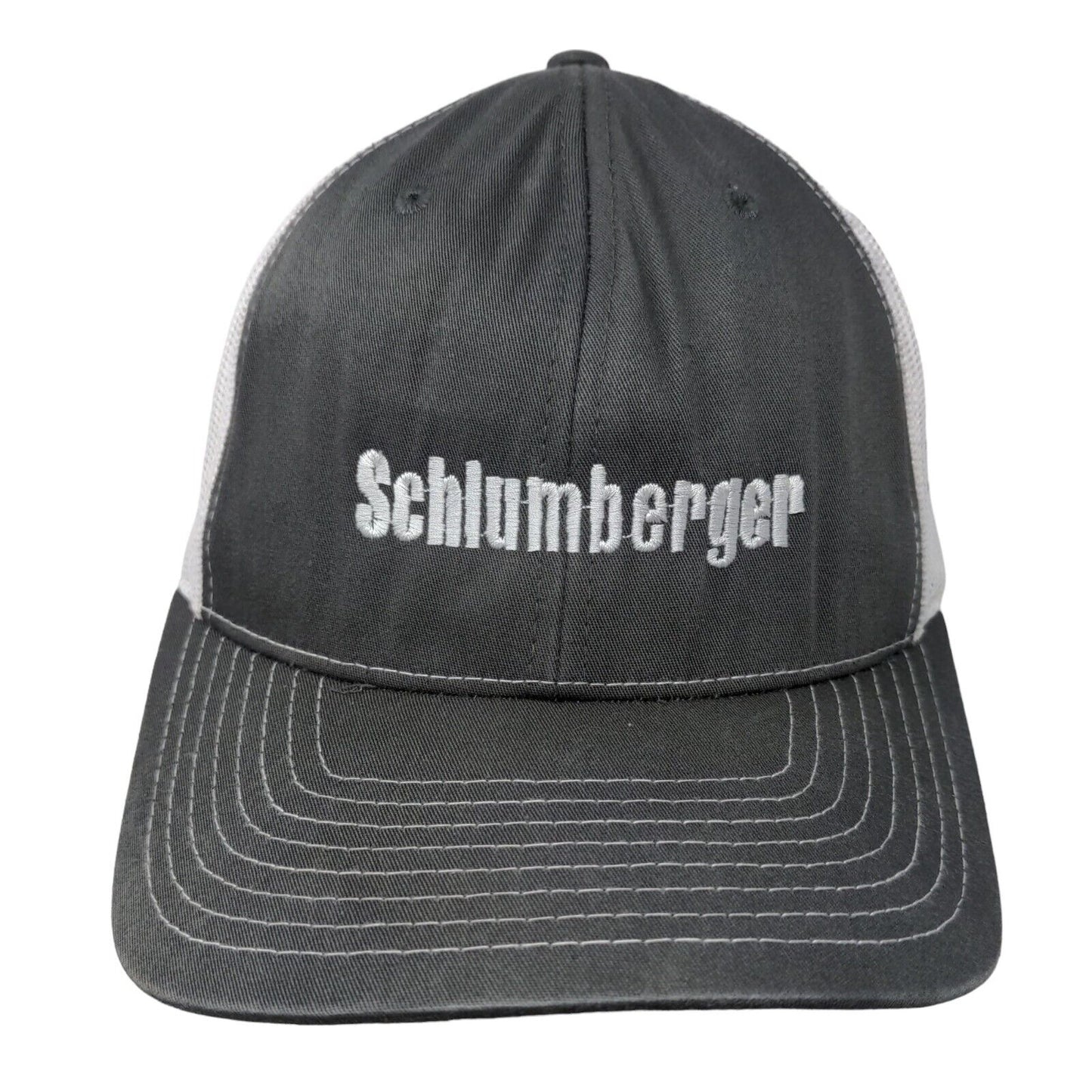 Schlumberger Snapback Mesh Back Trucker Hat Gray One Size Richardson 112