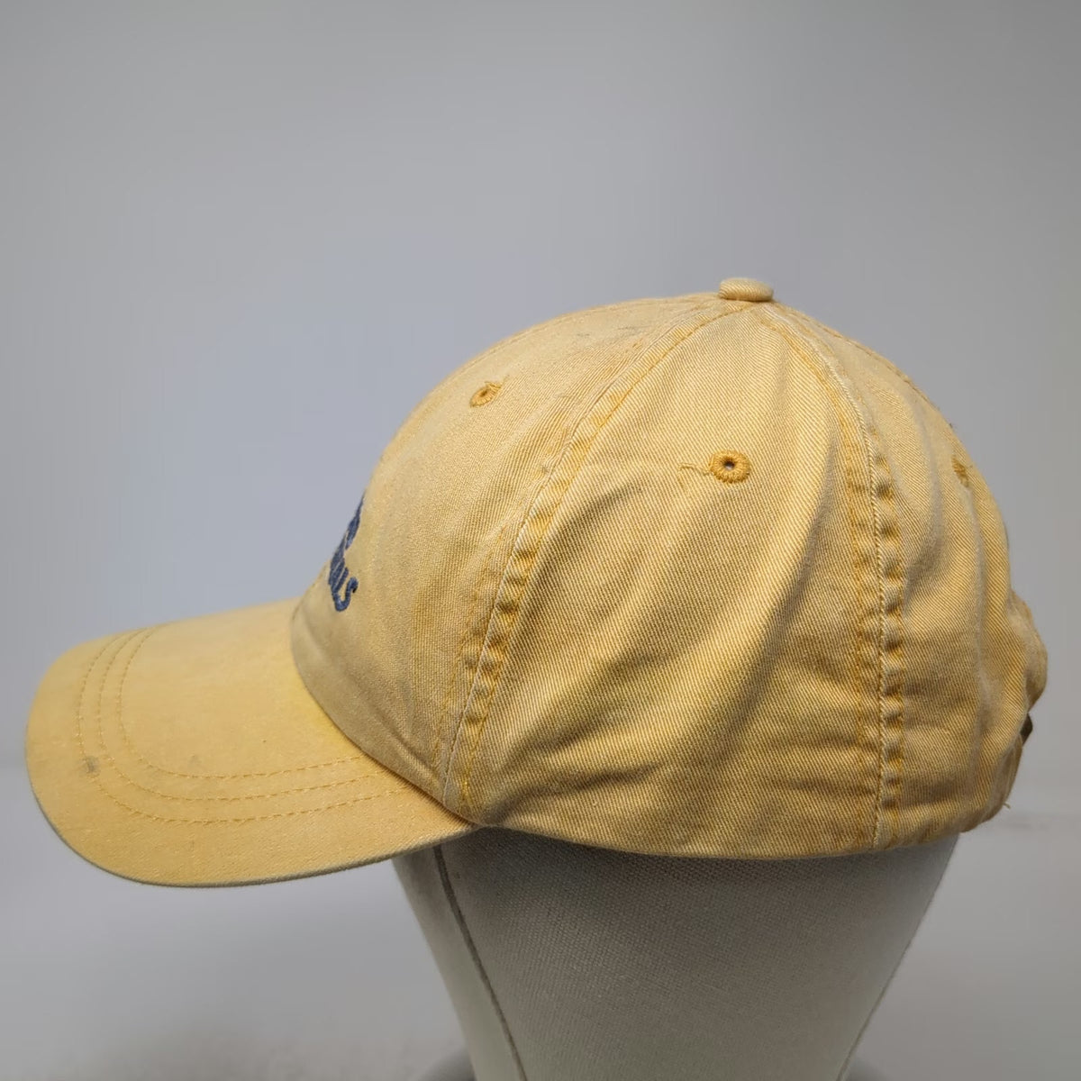 Fahrenheit Baseball Cap Yellow One Size Cesco Rentals Leather Slideback Hat