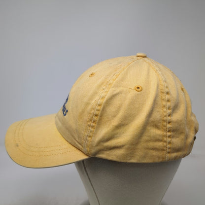 Fahrenheit Baseball Cap Yellow One Size Cesco Rentals Leather Slideback Hat