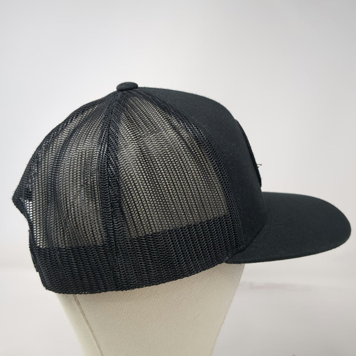 Sullen Art Collective Trucker Hat Black One Size Skull Paintbrush Mesh Snapback