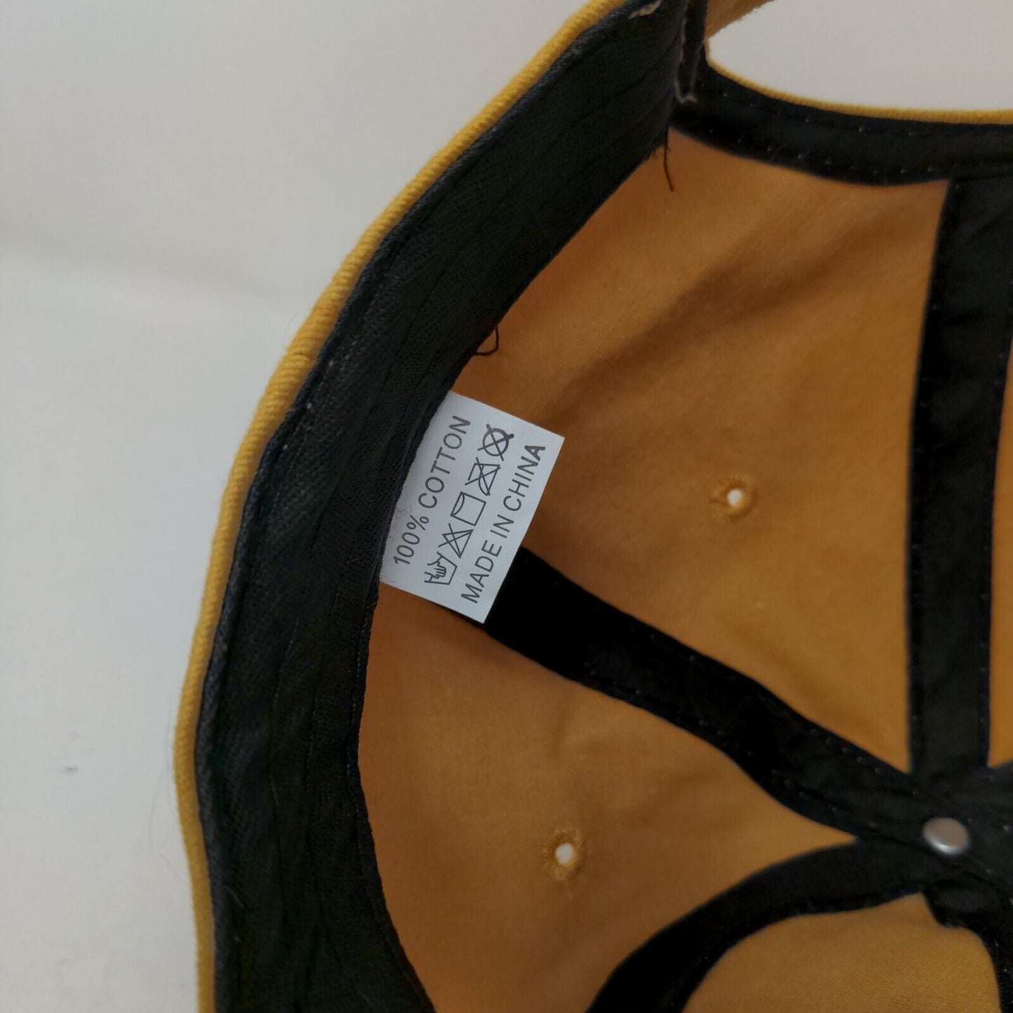 Unbranded Slideback Hat Tanish-Yellow One Size Adjustable 6 Panel Idaho Baseball