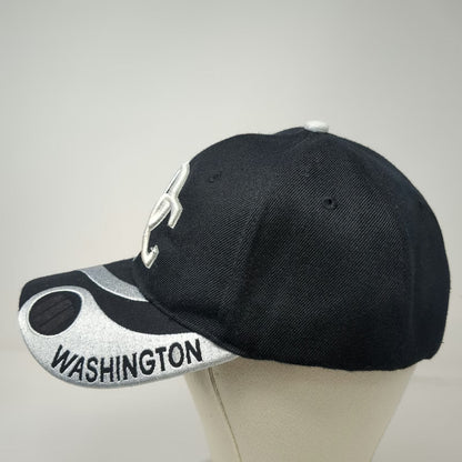 City Hunter Baseball Cap Black One Size Washington DC Embroidery Strapback Hat