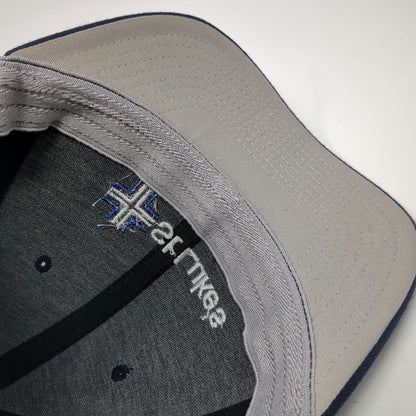 Richardson Blue XL St Lukes Cross Logo Flexfit Fitted Pro 585 Acrylic Wool Hat