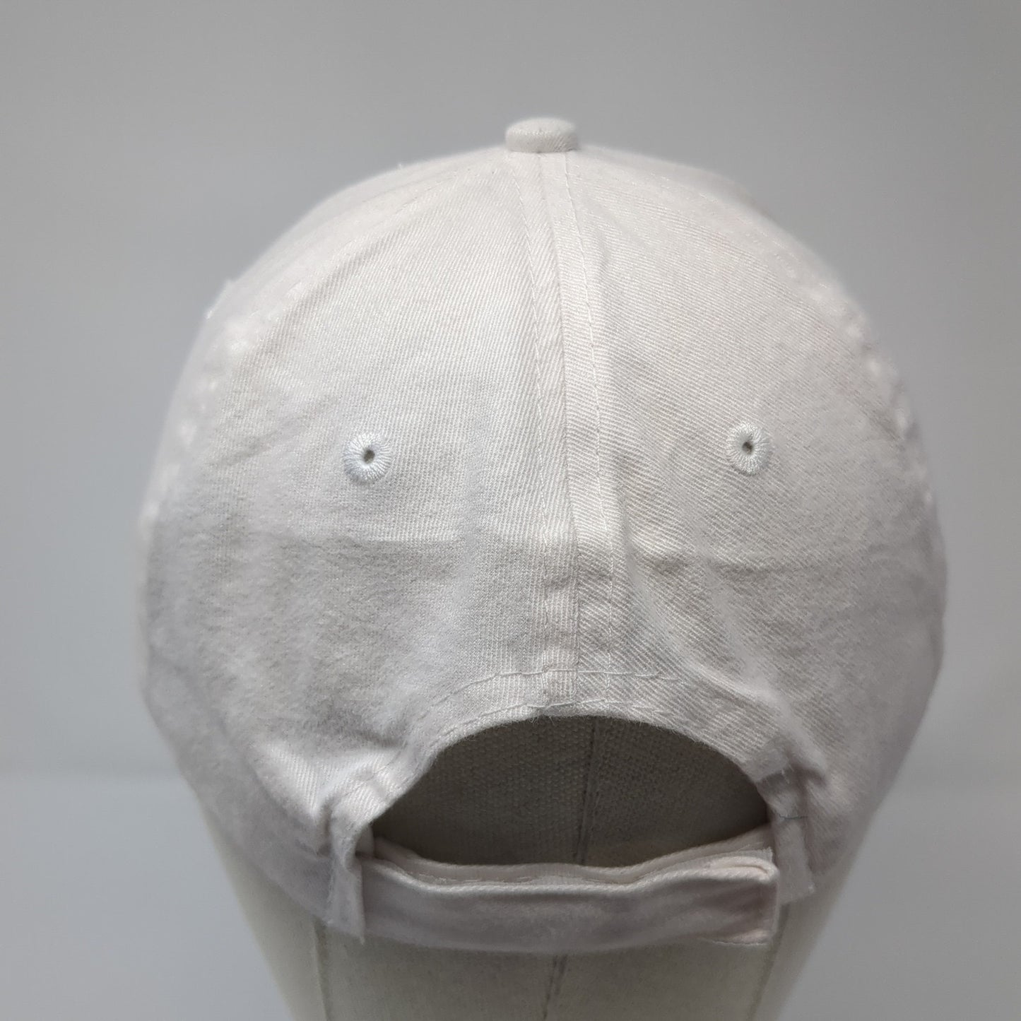 George Strapback Hat White One Size Solid Adjustable Blank Outdoor