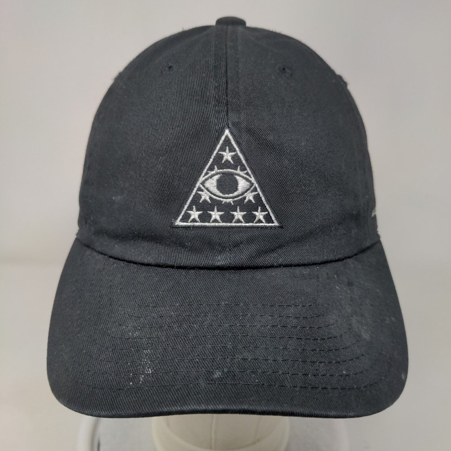 Illuminati Slideback Hat Black One Size Adjustable Embroidered Field Grade