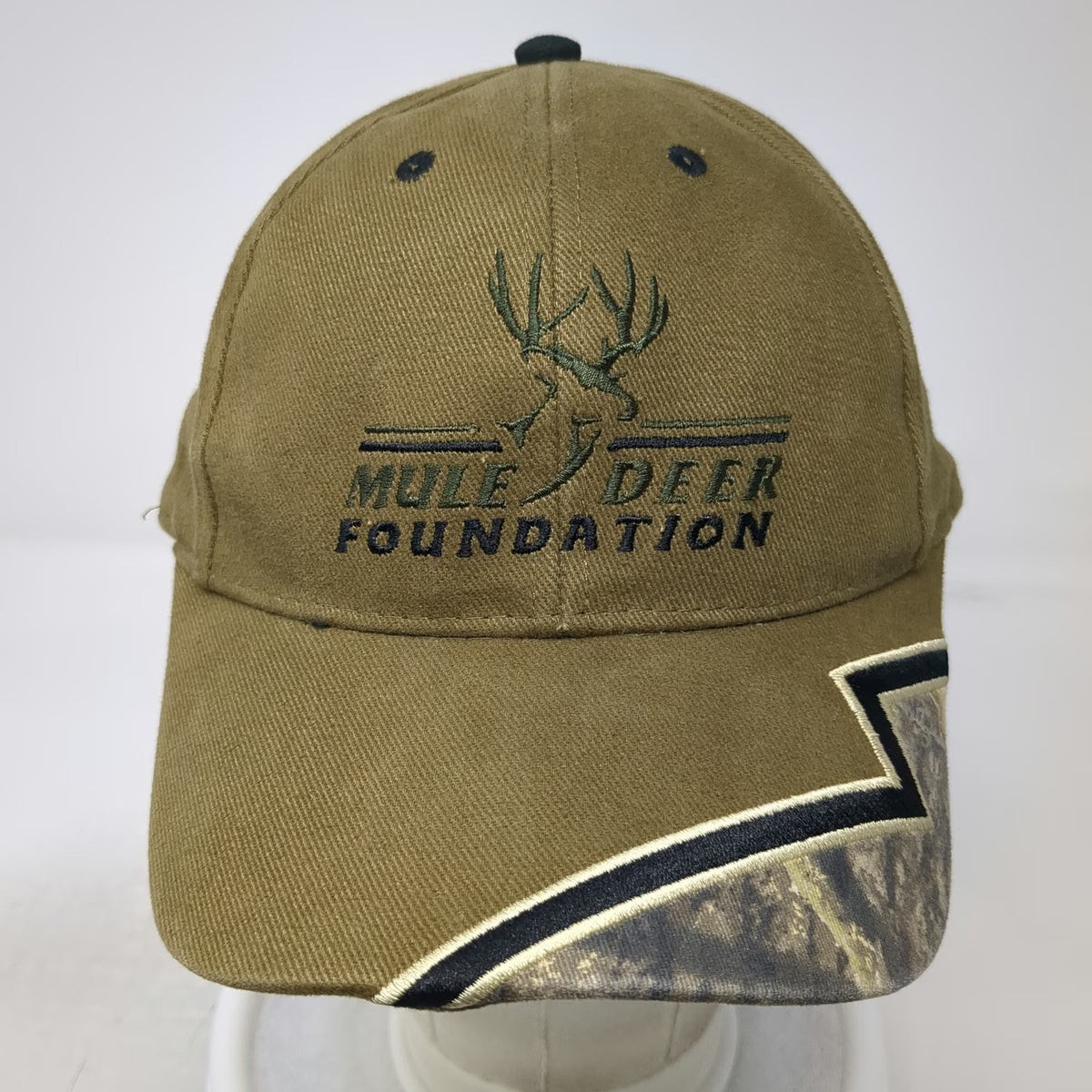Outdoor Cap Mule Deer Foundation MDF Baseball Cap Brown One Size Camo Brim Hat