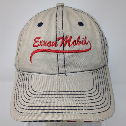 Outdoor Cap Baseball Cap Beige One Size ExxonMobil Texas US Flag Inspection Hat