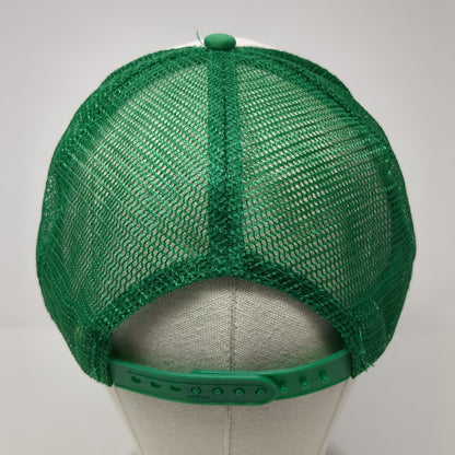 Small Town Coffee Co. Snapback Rope Trucker Hat Green One Size Otto