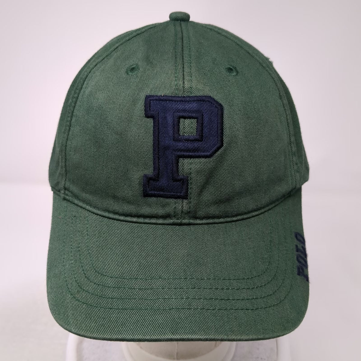 Ralph Lauren Polo Sport Baseball Cap Green One Size Varsity P Strapback Hat