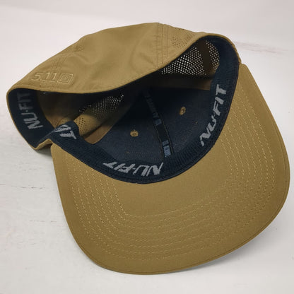 5.11 Tactical Baseball Cap Brown L Loop Patch Ventilation Performance Fitted Hat