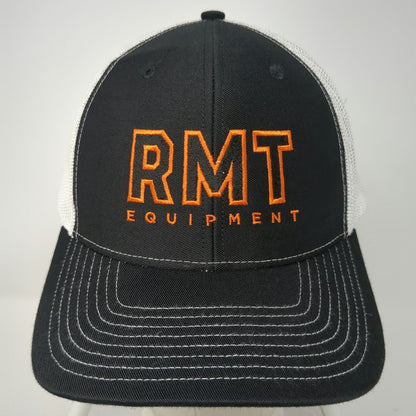 Richardson Trucker Hat Black One Size RMT Equipment Jacobsen Mesh Snapback Brim