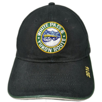 W.P.&Y.R. Baseball Cap Black One Size White Pass & Yukon Route Train Alaska Hat