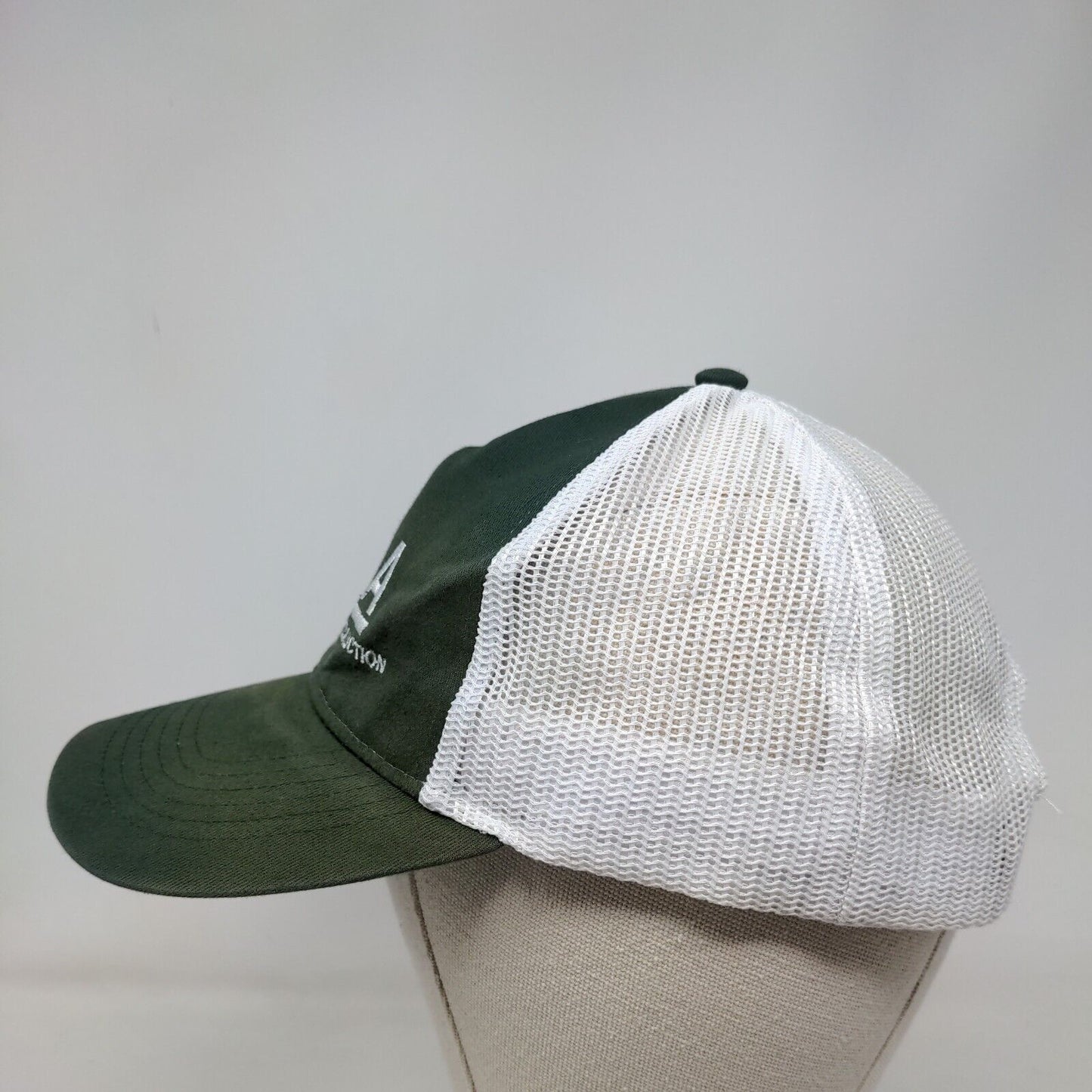 OLAA Orlando Longwood Auto Auction Snapback Trucker Hat Green One Size Mesh Back