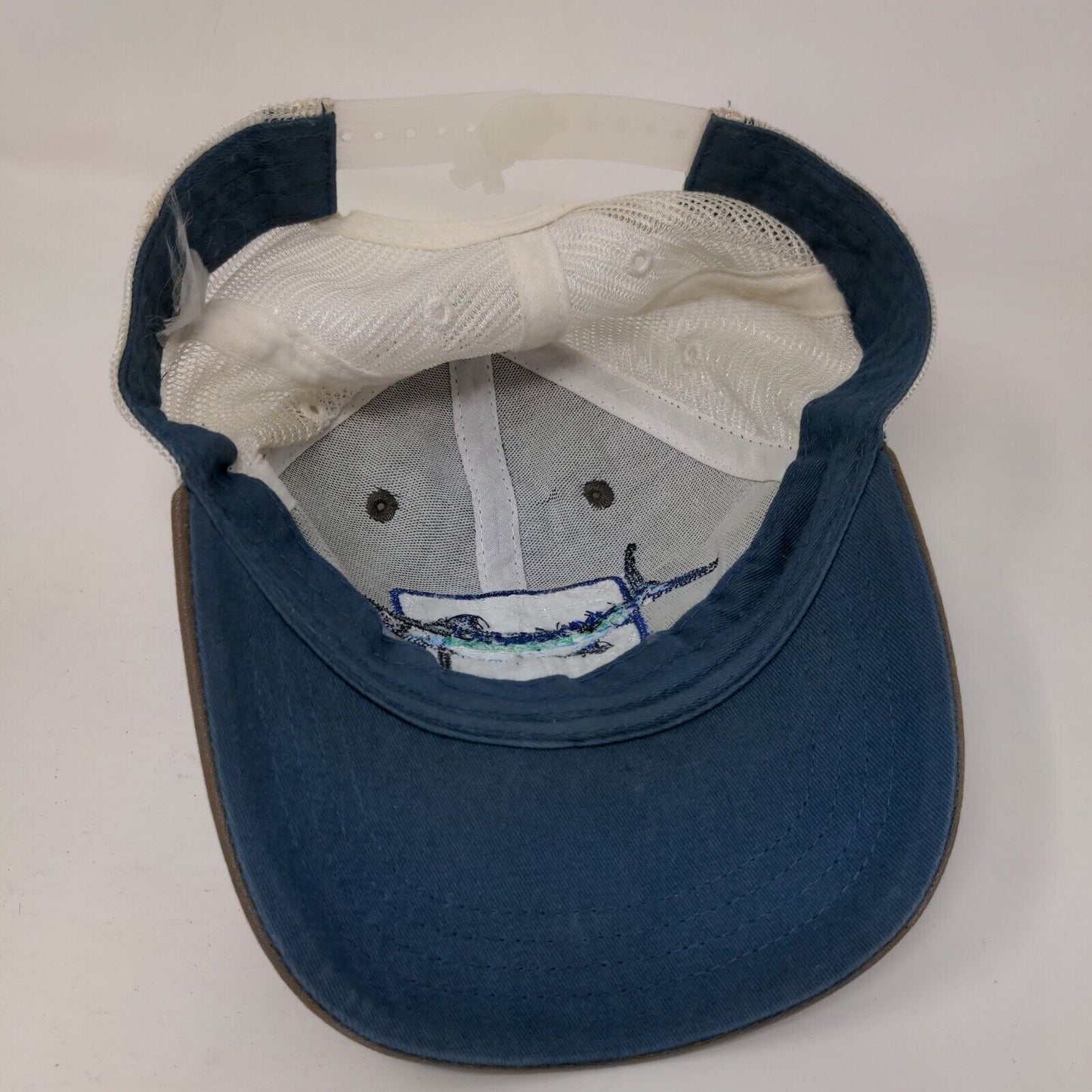 Guy Harvey Snapback Mesh Back Trucker Hat Brown One Size Colorblock