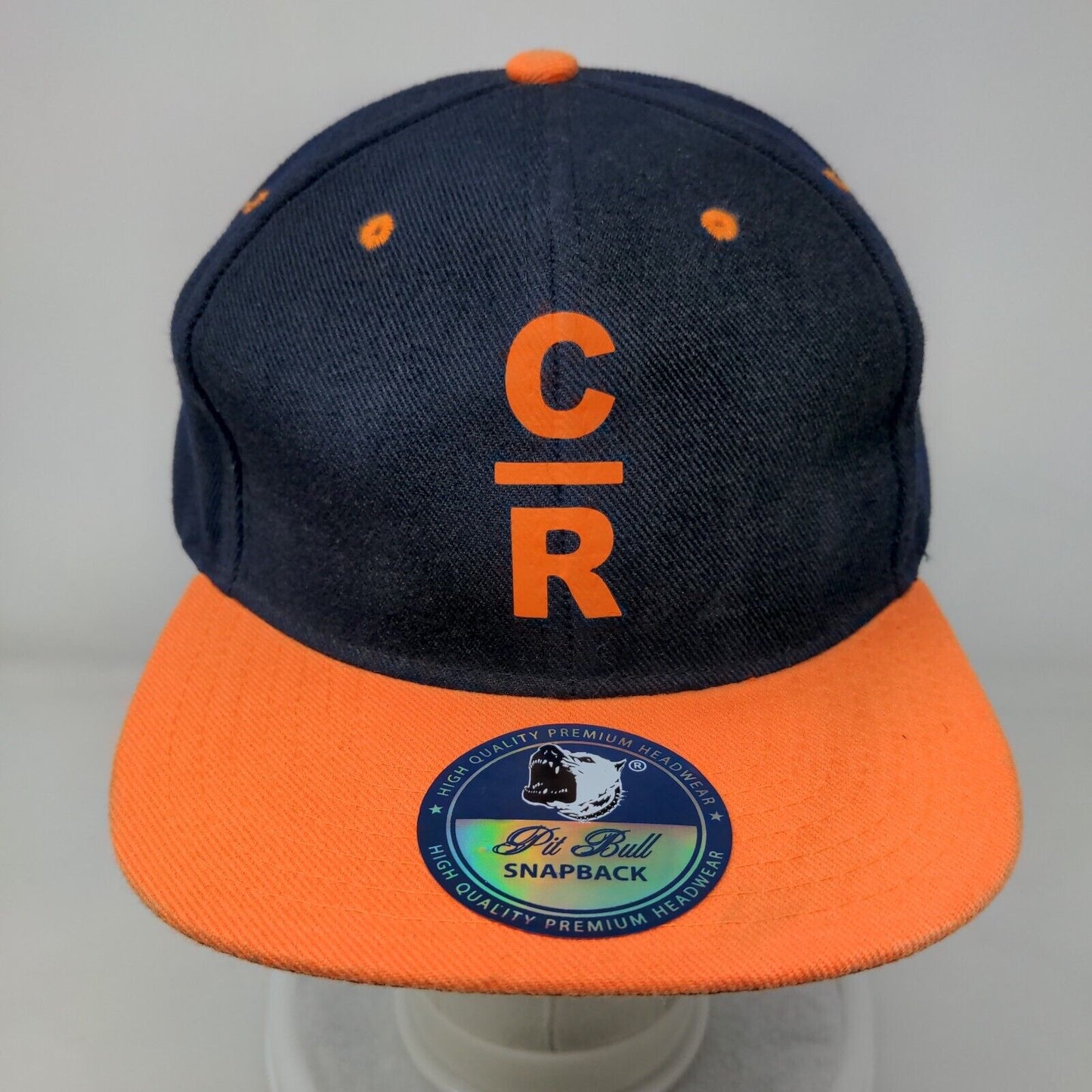 C/R Snapback Hat Multi OSFA Adjustable Colorblock Vent Holes Pit Bull