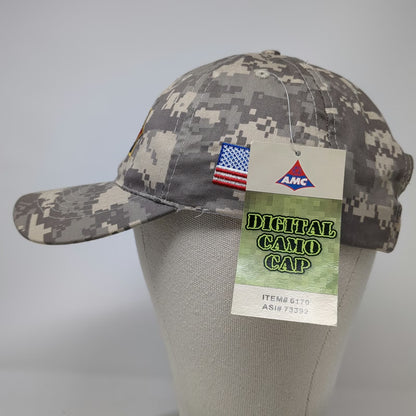 Apollo Dietz & Watson Digital Camo Hat Gray Baseball Cap OS USA Flag Embroidered