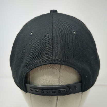 Yea.Nice Snapback Black One Size Hat Zebra Patch Flat Brim Structured 6-Panel