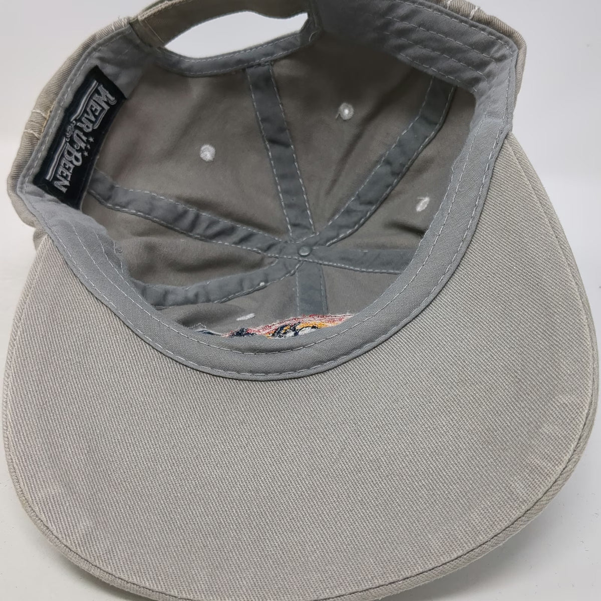 Wear U Been Baseball Cap Gray One Size Alaska Moose Sunset Contrast Stitch Hat