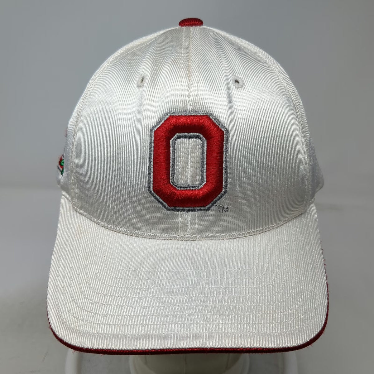 Team Spirit Ohio State Buckeyes NCAA Hat White Cap One Size Strapback Logo Red