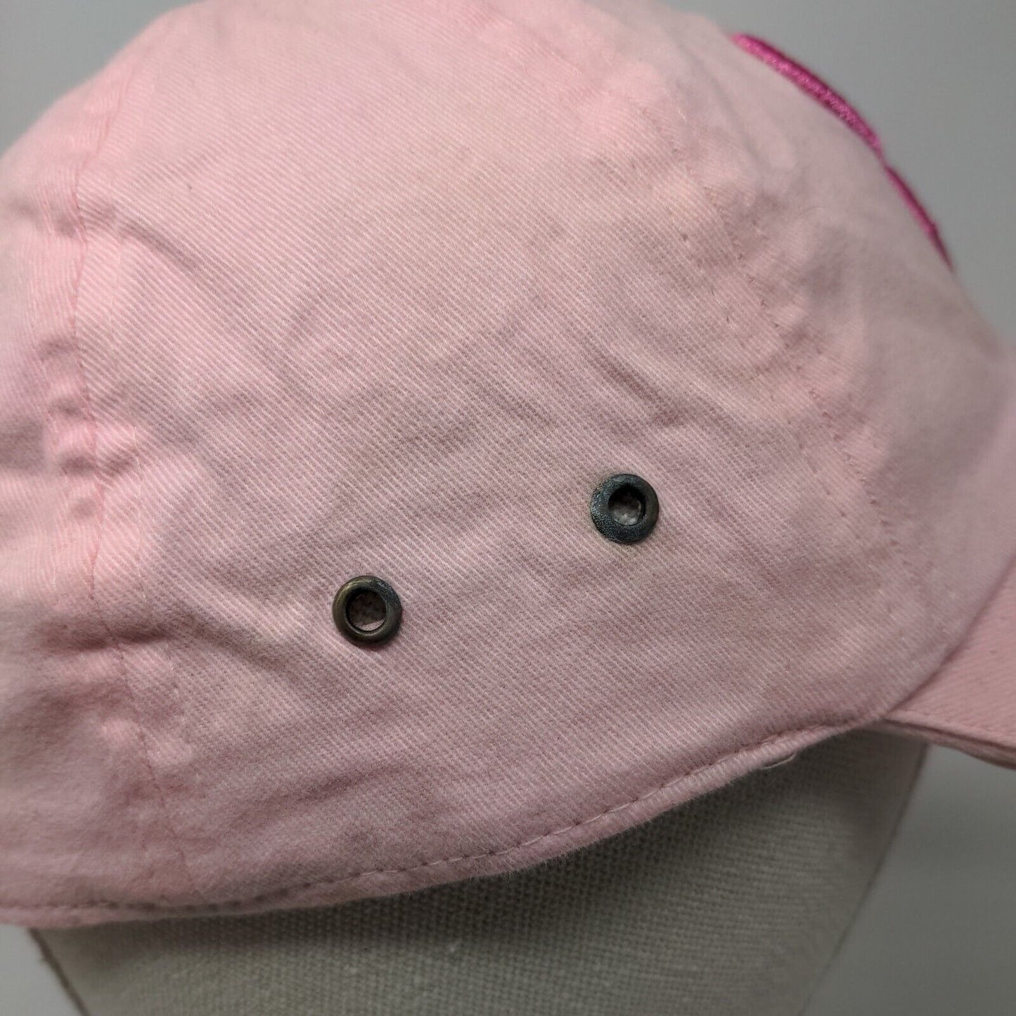 Breast Cancer Awareness Pink Ribbon NBCF Strapback Hat Pink OSFM Embroidered