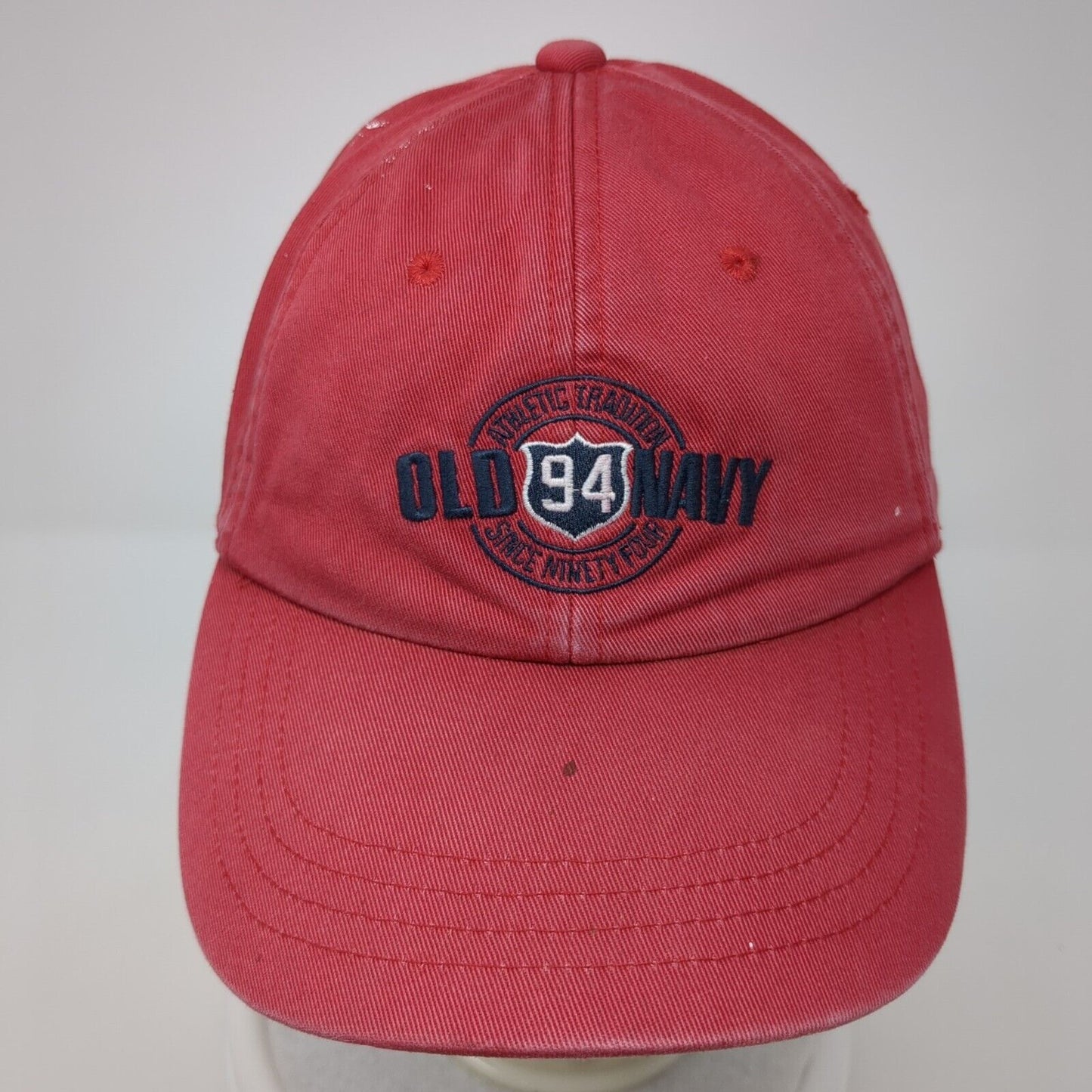 Old Navy 94 Strapback Hat Red S/M Adjustable Embroidered 6 Panel